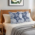 thumbnail image 6 of Pillow Covers 16x16 Set of 2, Navy Blue Starfish Coastal Throw Pillow Covers Decorative Couch Cushion Cover, Summer Coral Shell Beach Nautical Microfiber Soft Pillowcases for Bedroom Living Room Sofa, 6 of 9