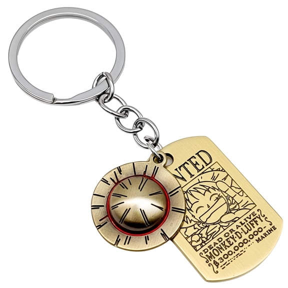 One Piece Keychain, Premium One Piece Keychain, Durable Anime Keychain for Men Women Keyring