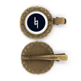 thumbnail image 1 of Musique Blanche Signature Plate Coiffure Noire Broche Coiffure Clip Barrette, 1 of 3