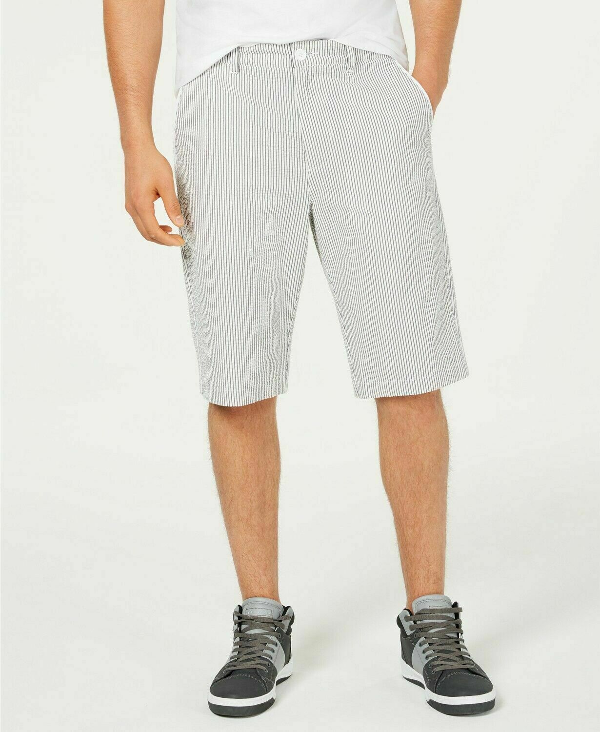 Sean John Men's Striped Shorts Knee 