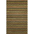 thumbnail image 1 of Liora Manne SEVR8966606 Seville 9666-06 Zigzag Stripe Green 27 In. x 8 Ft. Wool Rugs, 1 of 1