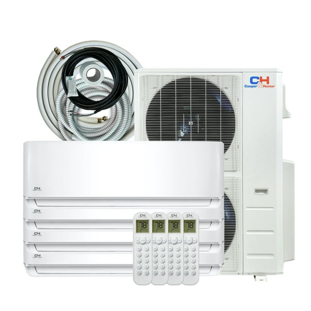 Cooper&Hunter 48000 BTU Cover 3000 sq ft Four Zone 9k+9k+18k+18k Wall