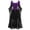 Purple, variant on MuXiKeJi Clothes Womens Witch Dress Halloween Mesh Lace High Low Gown Lace Up Big Swing Maxi | Gothic Vampire for Party Stage Cosplay Evening 6 Colors S-XXL