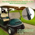 thumbnail image 2 of 10L0L Golf Cart Windshield for Club Car Precedent 2004-up, Tinted Folding Down Windscreen, 2 of 6