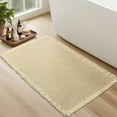 thumbnail image 4 of Bathroom Rugs, Absorbent Non Slip Bath Rugs, Machine Washable Bath Mats for Bathroom Floor, Tub and Shower,Beige 17x24", 4 of 8
