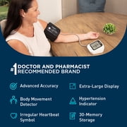 OMRON 5 Series Upper Arm Blood Pressure Monitor and Arm Cuff for Home Use