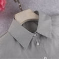 thumbnail image 6 of Yuwull Stylish Detachable Half Shirt Blouse Chiffon False Collar Embroidered Boho Fake Collar, 6 of 7