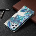 thumbnail image 6 of Dteck Case for Apple iPhone 12 Pro 6.1-inch,Patterned Flip PU Leather Wallet iPhone 12 6.1" Case Magnetic 3 Card Holder Slots with 1 Cash Pocket Protective Kickstand Shell Cover,Leaves, 6 of 7