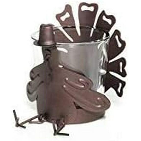 Yankee Candle Give Thanks Gift Set Thanksgiving Turkey Metal/Glass Shelf-Sitter Votive Holder with 2 Shades of Fall Votives