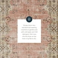thumbnail image 6 of Linon Home Décor Washable Blanton Area Rug or Runner Collection, Pink and Ivory, 5' x 7', 6 of 12