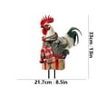 thumbnail image 3 of 1 unidad Decoración artística para jardín con pollo navideño Decoración para jardín con pollo navideño Decoración para jardinería Decoración para exteriores A, 3 of 3