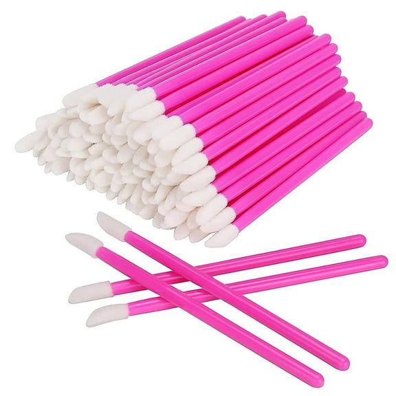 "300 Pack Lip Gloss Applicators Disposable Lipstick Wands Bulk Lip Brush Makeup Tool Set (Rose Red-300pcs)"
