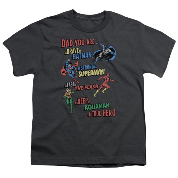 Jla - Dad Hero - Youth Short Sleeve Shirt - Large