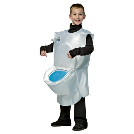 Toilet Child Halloween Costume, One Size, (7-10)