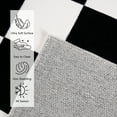 thumbnail image 2 of Dwelke Plaid Area Rug Checkered Rug Washable Rugs For Living Room Carpet Black,6x9ft, 2 of 6