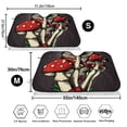 thumbnail image 3 of Haiem Red Mushrooms Car Windshield Sun Shade - Blocks UV Rays Sun Visor Protector, Sunshade to Keep Your Vehicle Cool, Universal Fit SUV Van Sedan-Medium, 3 of 7