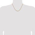 thumbnail image 5 of 14K Yellow Gold 3.2mm Semi-Solid Diamond-cut Open Link Cable with Lobster Lock Chain - 22", 5 of 8