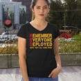 thumbnail image 4 of RED Until They All Come Back Women's V-Neck T-shirt Remember Everyone Deployed Remembrance Day Friday American Military Tee, 4 of 7