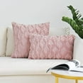 thumbnail image 2 of Dinheiro JOJUSIS Fundas de Almohada Decorativas de Terciopelo de Lana Corta de Felpa Fundas de cojín de Estilo Lujo Fundas de Almohada de Piel sintética para sofá Dormitorio Paquete de 2 18 x 18, 2 of 6