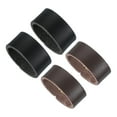 thumbnail image 1 of Uxcell Sujetador de Bucle de Cuero, 4 Pcs Sujetadores de Bucles de Cuero para Cinturones/Cintas de 1.3 Pulgadas de Ancho, Color Negro/Café, 1 of 7