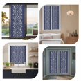 thumbnail image 7 of Japanese Window Privacy Film, Navy Blue Country Flowers Leaves Aesthetic Static Cling UV Sun Blocking Heat Control Window Tint Day and Night, Non-Adhesive One Way Windows Privacy Cover 35.4''x78.7'', 7 of 7