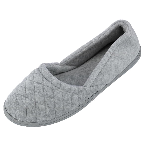 Dearfoams Women's Velour Espadrille Slippers with Microfiber Insole