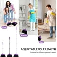 thumbnail image 4 of 1-Pack Purple Upright Broom & Dustpan Combo Lightweight Stainless Steel Long Handle for Home Kitchen Office Pet Hair Cleaning, 4 of 4