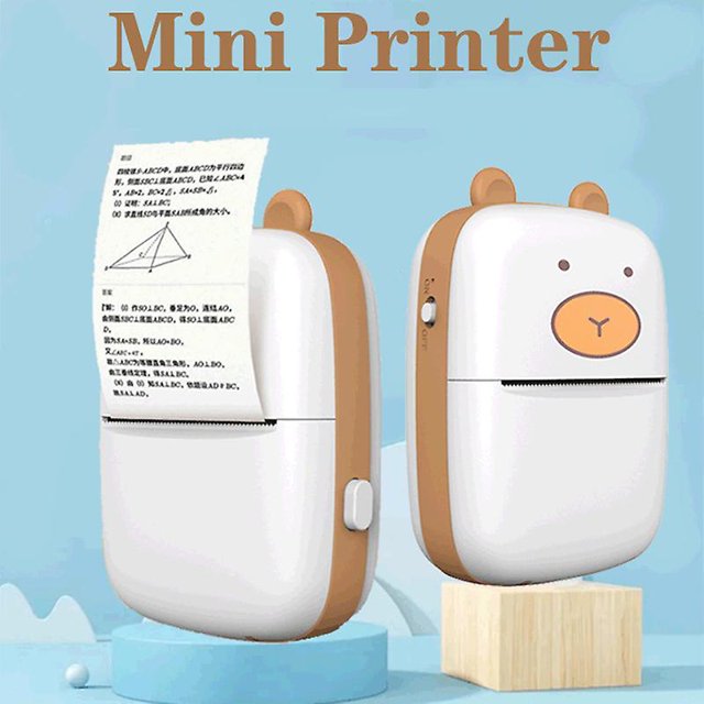 Mini impresora de pegatinas con Bluetooth, impresora térmica portátil inalámbrica para teléfonos inteligentes, impresoras móviles, impresoras fotográficas inteligentes ShuxiuWang 8390605545436