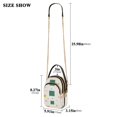 thumbnail image 2 of FORMRS Crossbody Bag for Women Quilted Travel Shoulder Cell Phone Purse with Chain Strap Handbag, Green Abstract Pattern, 2 of 7