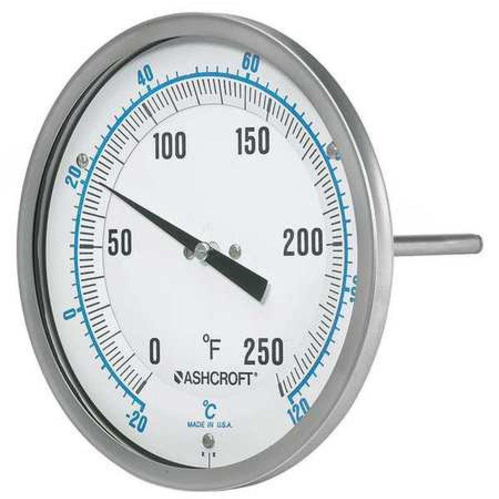 ASHCROFT 50EI60E Dial Thermometer,BiMetallic,EveryAngle