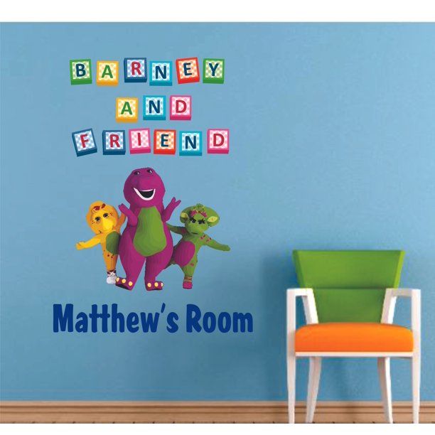 Barney And Friends Baby Bop Bj Kids Room Wall Sticker Art Design Decal For Girls