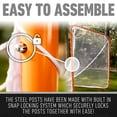 thumbnail image 4 of Franklin Sports Lacrosse Goal - Official Size Portable Steel Goal - 6' x 6', 4 of 13