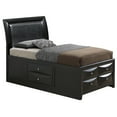 thumbnail image 3 of Glory Furniture Marilla Wood Veneer Twin Storage Bed in Black, 3 of 5
