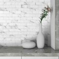 thumbnail image 2 of Ladrillo Adhesivo Para Pared Mate, Mosaico Autoadhesivo Para Cocina Azulejos Mármol Pegatinas Azulejos Para Pared Baño Ducha (Blanco), 2 of 3
