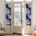 thumbnail image 2 of Coral Navy Blue Window Privacy Film, Coastal Ocean Marine Nautical Beach Static Cling UV Sun Blocking Heat Control Window Tint Day and Night, Non-Adhesive One Way Windows Privacy Cover 17.7''x78.7'', 2 of 7