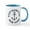 White/Blue Inside, variant on CafePress - Summer East Hampton New York Mugs - 11 oz Ceramic Mug - Novelty Coffee Tea Cup