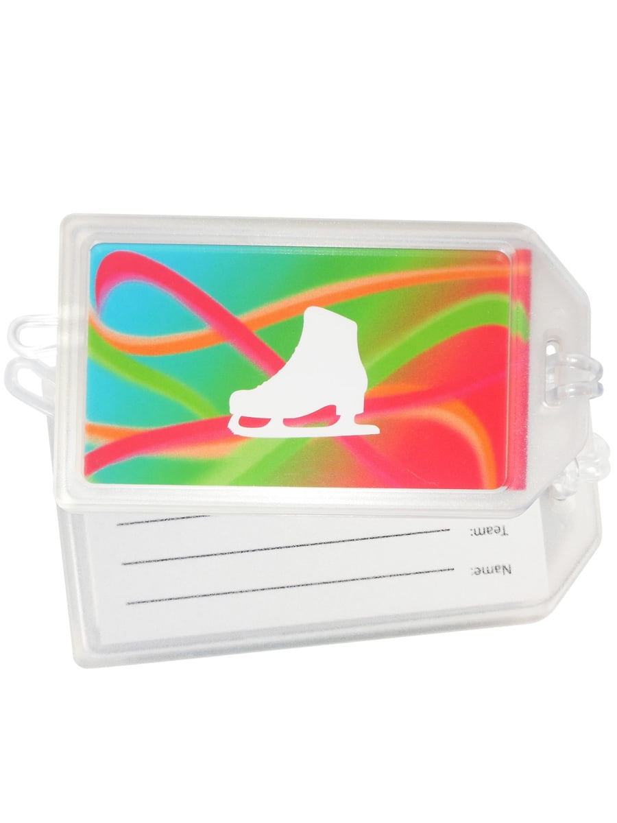 Figure Skate Luggage Tag Set of 2 by Magnetic Impressions