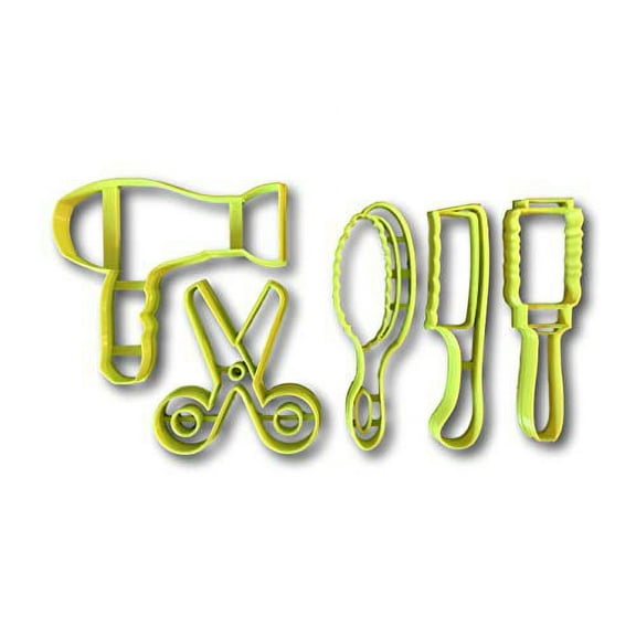 5 Piece Beauty Salon Hair Stylist Cookie Cutter Set- Fast Shipping - Sharp Edges - Exceptional Quality
