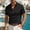 Black, variant on FRSASU Short Sleeve Polo Shirts for Men Casual Lapel Collar Pullover Tee Shirt Loose Fit Half Button Down T-Shirts Yellow