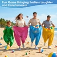 thumbnail image 4 of 16 PCS Granny Pants Yard Game for Kids Adults, Oversized 2-Pack Pants With 10 Color Balls and 2 Air Pumps, Outdoor Tossing Games For Family Friend Groups Carnival Party Reunion Gathering, 4 of 7