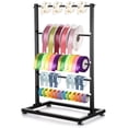 thumbnail image 1 of Ribbon Holder Storage Rack, 5 Tier Ribbon Organizer Rack, Carbon Steel Display Rack for Crochet Thread Spool Wrapping Paper Washi Tape, Practical for Handicraft Enthusiasts Cake Shops Florists, 1 of 7