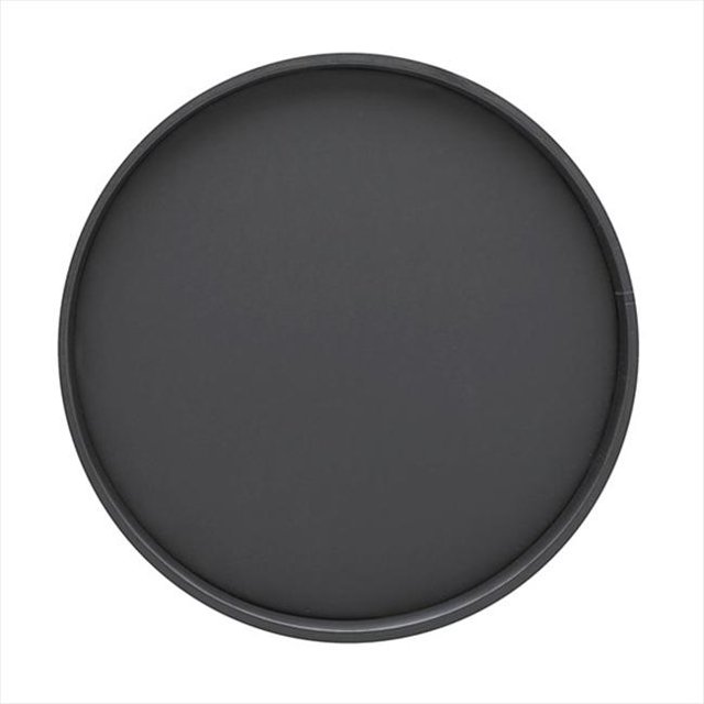 Kraftware 10130 BC Noir Plateau de Service Rond de 14 Pouces