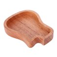 thumbnail image 1 of Caja de púas de guitarra de madera Estuche para púas con forma de guitarra de caoba Accesorios para instrumentos musicales, 1 of 10