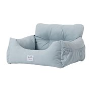Dog Car Carrier Soft Comfortable Armrest House - Blue 50x45x36cm