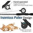 thumbnail image 7 of Pawaboo Cat Feather Toys, 4 Pack Interactive Cat feather Teaser Wand Toys, Retractable Fishing Pole Wand Catcher Exerciser with Refill Fish, Dragonfly Worm with Bells, Fun Cat Kitty Playing Toy, 7 of 7