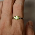 thumbnail image 3 of HeartsAndYou 0.8ct Natural Green Peridot Engagement Ring 100% 14k SOLID White Gold Solitaire, 3 of 8