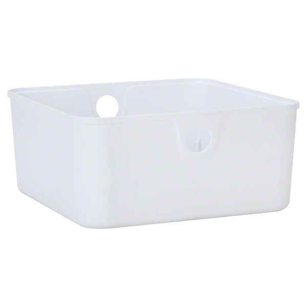 Home Logic Hefty 11" Quarter Plastic Bin, White, used in most modular