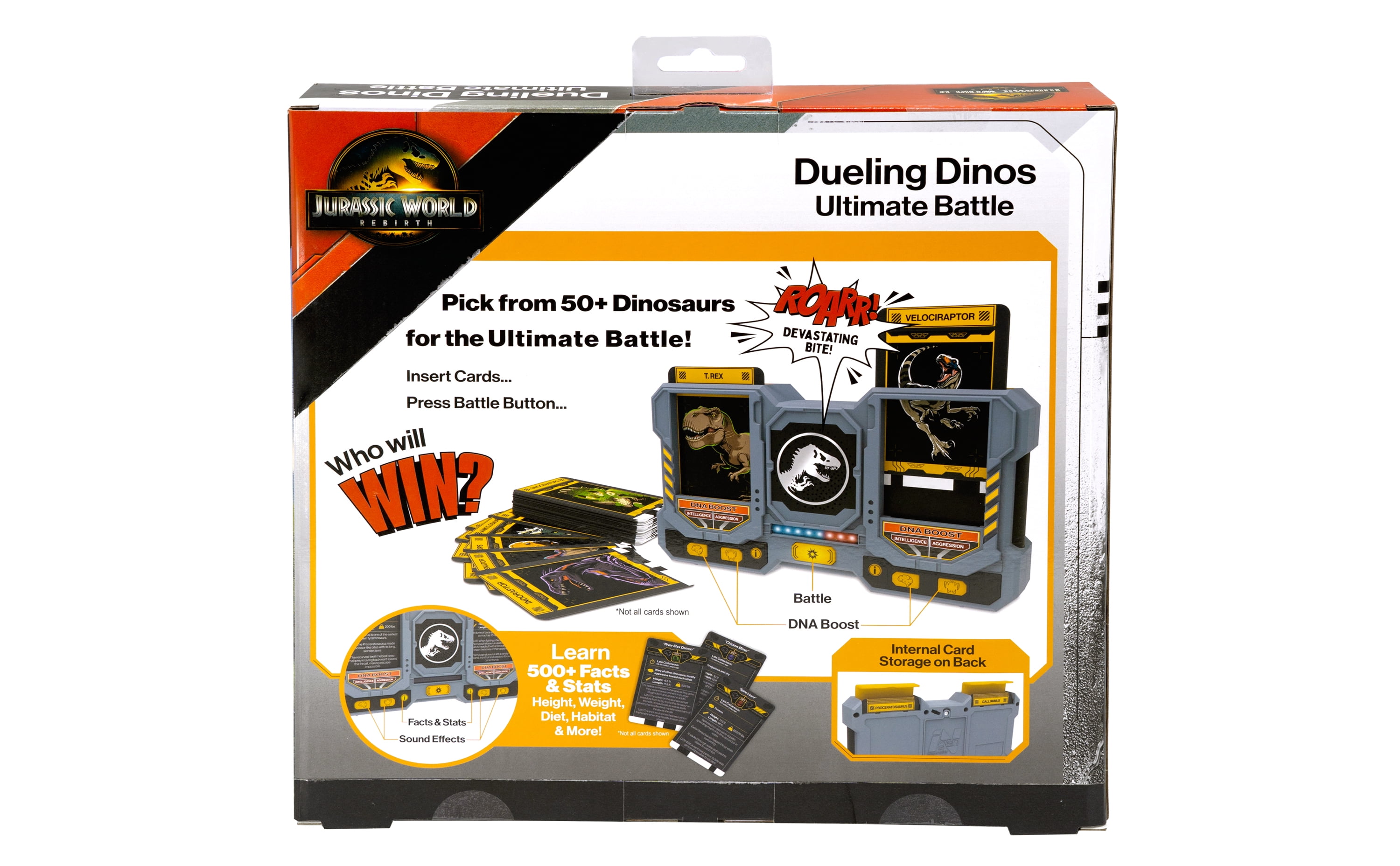 Jurassic World, Dueling Dinos Ultimate Battle Game, Lights and Sounds, Children Ages 3 and up
