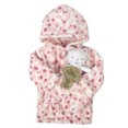 thumbnail image 5 of Baby Essentials Hooded Bathrobe with Tie Closure & Matching Minky Blanket Doll for Newborns, Infants and Toddlers 0 – 9 Months for Bath and Lounge in Cheerful Cheetah with Kitten, 5 of 10