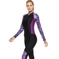 thumbnail image 3 of Charmo Combinaison de Surf pour Femmes à Manches Longues Maillot de Bain une Pièce à Blocs de Couleur, 3 of 5